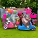 Set Muñeca Juguete Lorlian Paseo Con Mascotas Y Motos