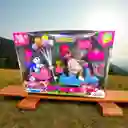 Set Muñeca Juguete Lorlian Paseo Con Mascotas Y Motos