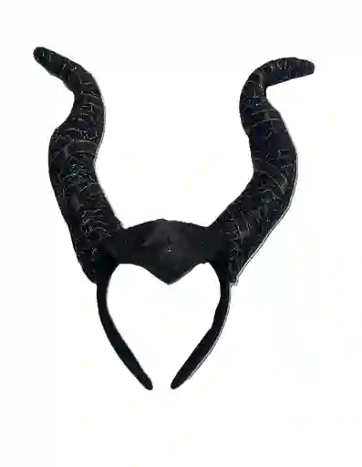Vincha Diadema Cuernos Malefica. Para Hora Loca, Halloween, Carnaval
