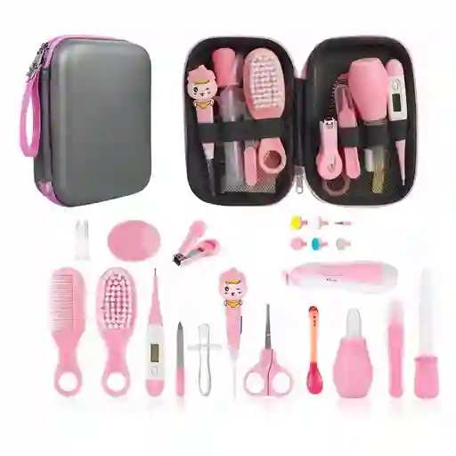 Kit Aseo Higiene Para Bebe 12 Piezas Con Neceser