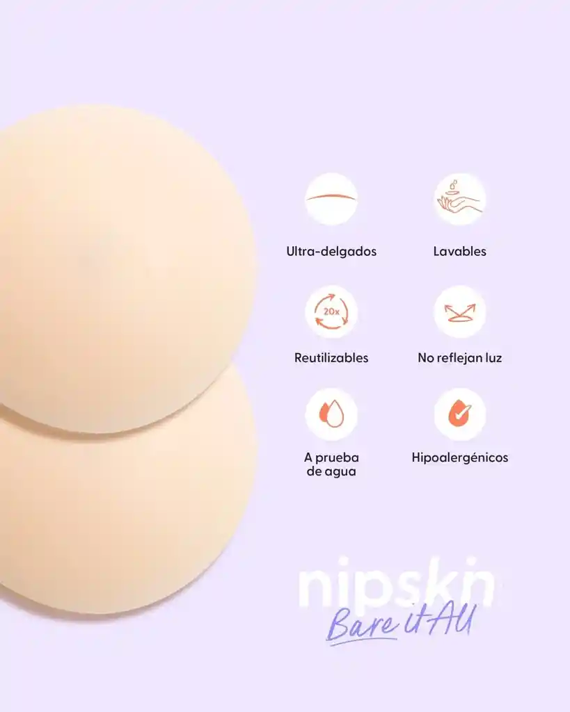 Cubrepezones De Silicona Reutilizable Chantilly Plus Np018 Nipskin