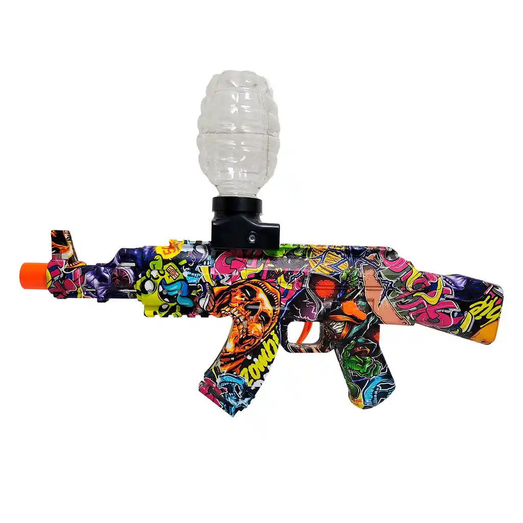 Pistola De Hidrogel Ak-47 2 En 1 Automatica + Accesorios