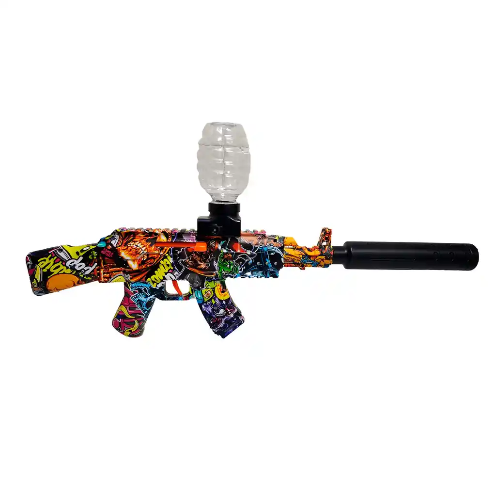 Pistola De Hidrogel Ak-47 2 En 1 Automatica + Accesorios