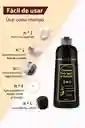 Shampoo De Tinte Para El Cabello 3 En 1 Cubre Canas Instantáneo, Barba 500ml Oscurecimiento De Pelos
