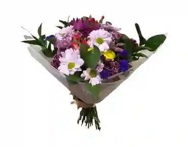 Ramo Lila Y Morado – Margaritas Y Alstroemerias