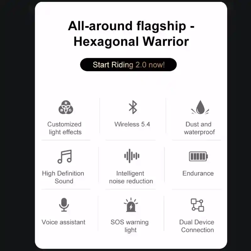 Intercomunicador Bluetooth Manos Libres Y21 Rgb Casco Moto