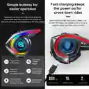 Intercomunicador Bluetooth Manos Libres Y21 Rgb Casco Moto