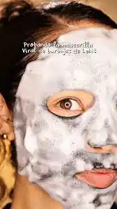 Máscara Facial Burbujas Con Colágeno Y Carbón Activado