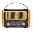 Radio Portátil De 3 Bandas Am/fm/sw De Escritorio Para El Hogar, Radio Retro Vintage Recargable Por Usb