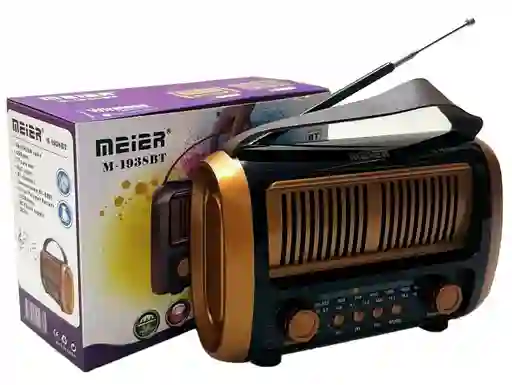 Radio Portátil De 3 Bandas Am/fm/sw De Escritorio Para El Hogar, Radio Retro Vintage Recargable Por Usb