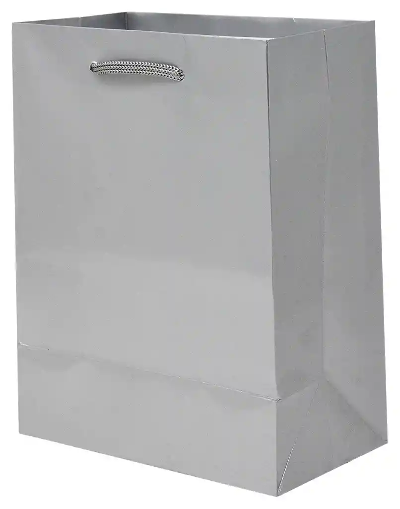 Bolsa De Regalo Plateada Pequeña 22x17 Cm – Cartulina Mate