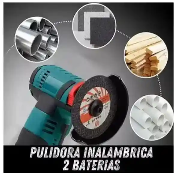 Mini Pulidora Inalámbrica 2 Baterías