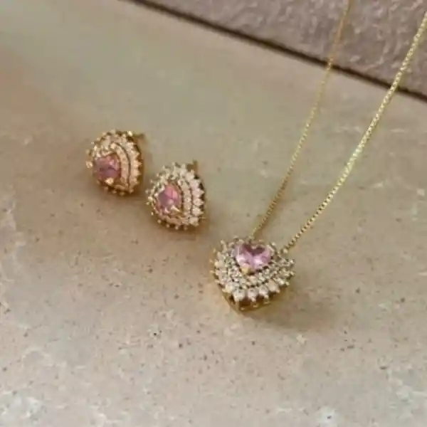 Set Corazón Rosa
