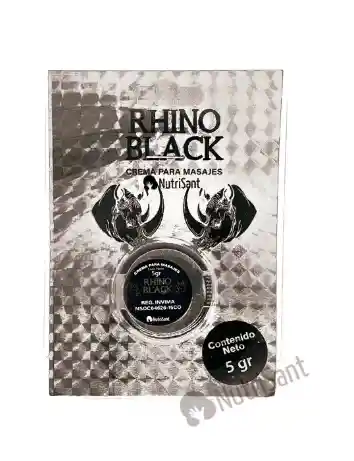 Rhino Black Plateado Crema Extra Retardante - Clímax Prolongado (5gr)