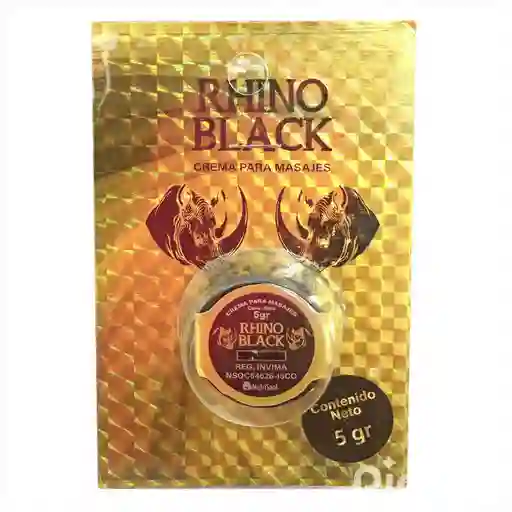 Crema Retardante Rhino Black Dorado 5gr - Placer Sin Límites