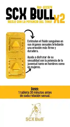 Potenciador X-bull X2 (hombre Y Mujer - Potenciador Natural Doble Acción