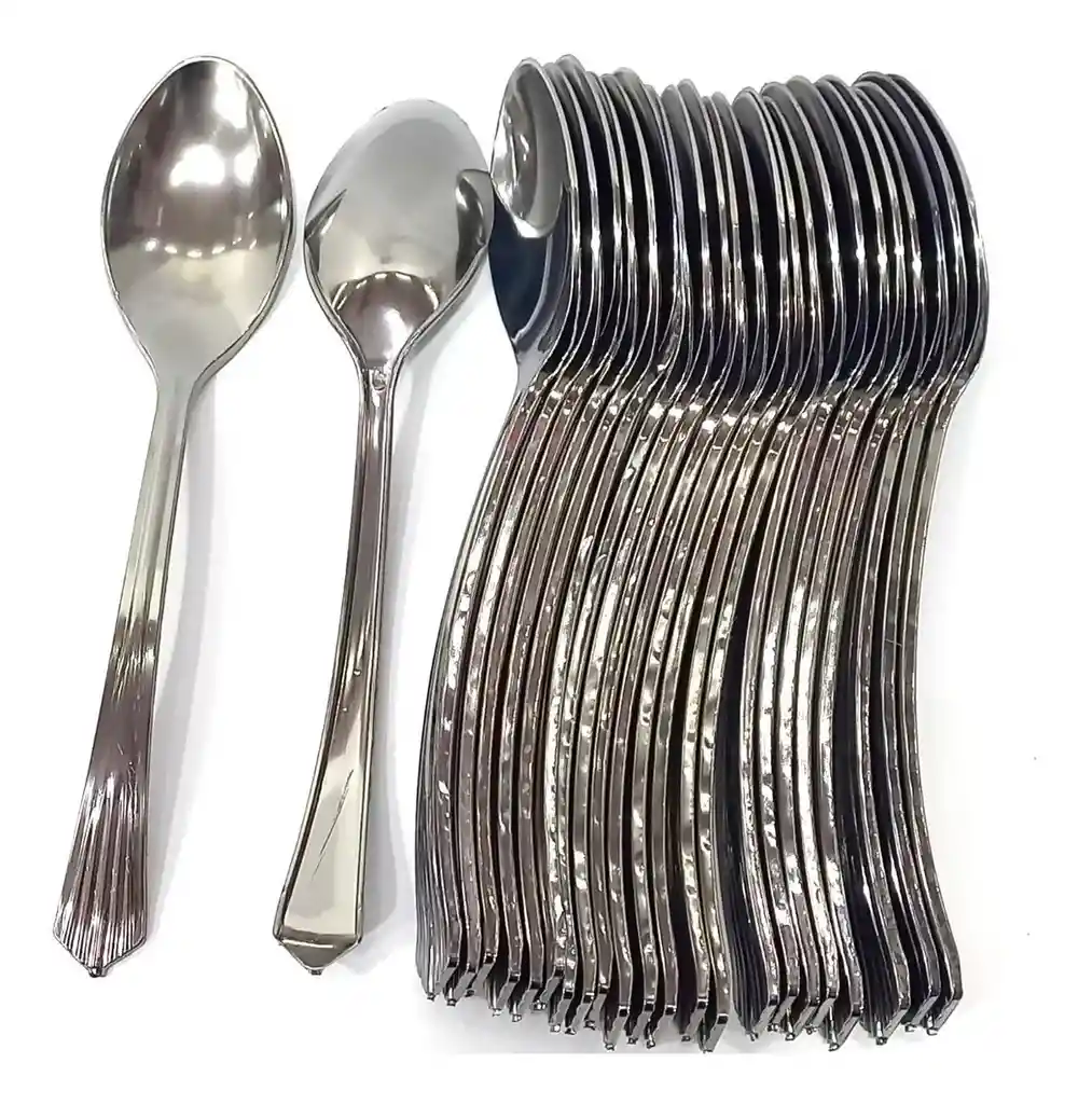 Juego De 12 Cucharas De Acero Inoxidable