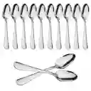 Juego De 12 Cucharas De Acero Inoxidable