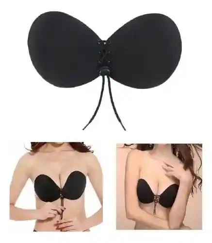 Brasier Adhesivo, Copa B Sin Tirantes, Sin Espalda, Invisible, Con Realce Y Reutilizable, Para Mujer