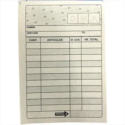 Facturero Periodico 35 Hojas 1/72. 11x 7.5cm