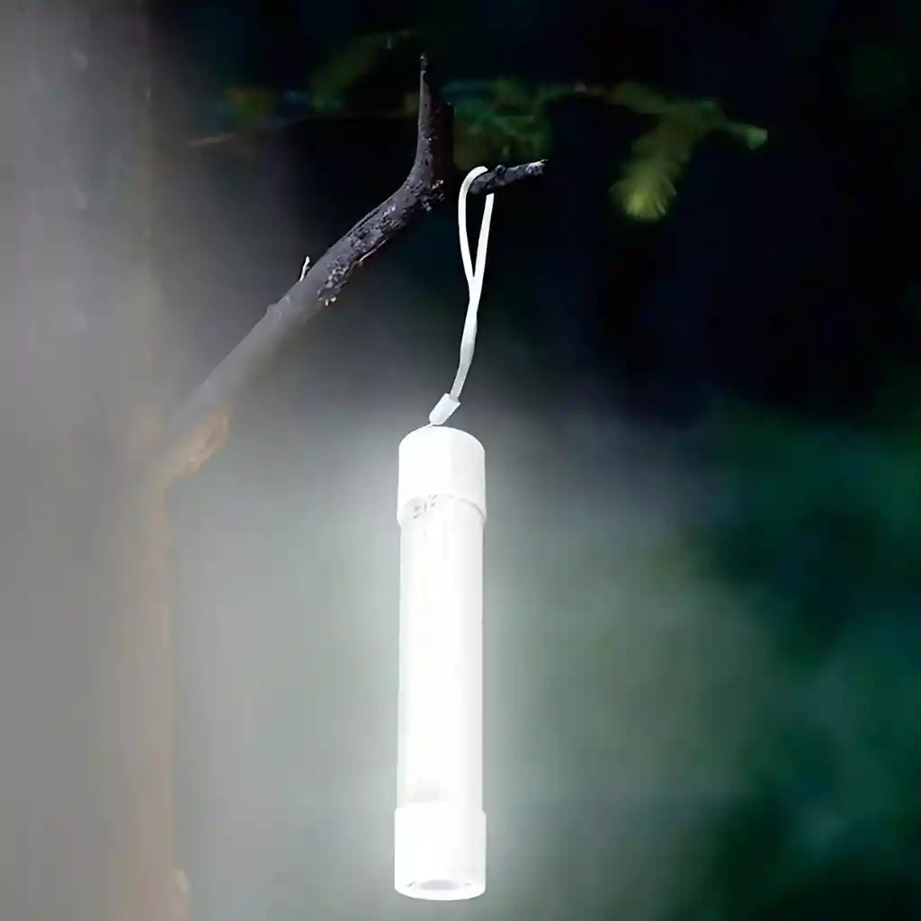 Linterna Led Con Panel Solar Camping