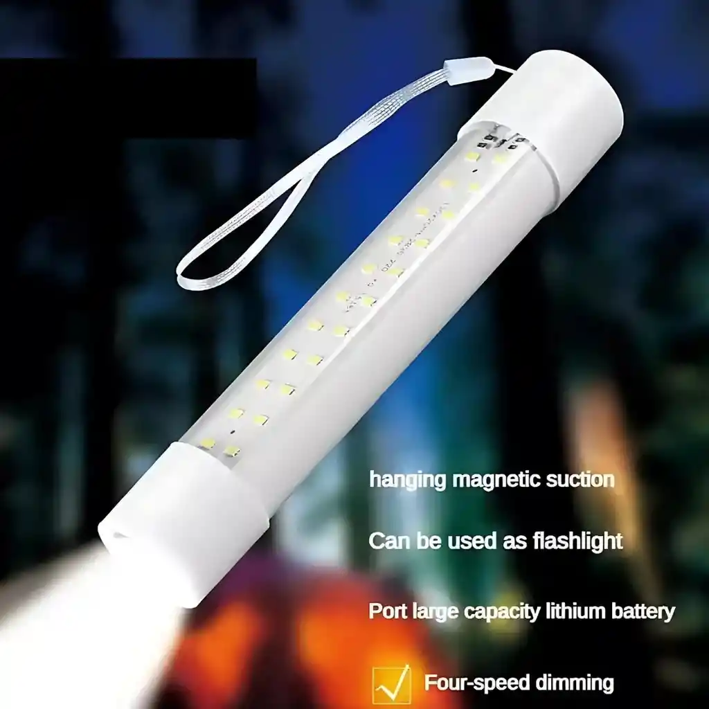 Linterna Led Con Panel Solar Camping