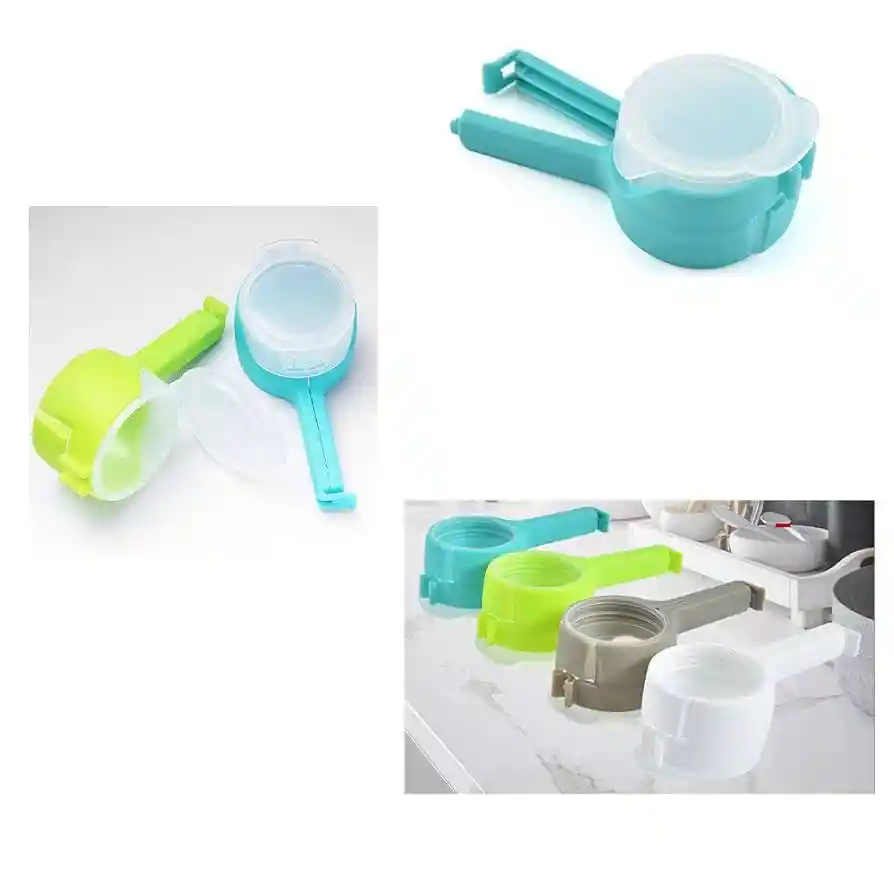 Clips Sellado Con Tapa De Plástico Para Verter Boquillas, Cierra Bolsas Con Pico