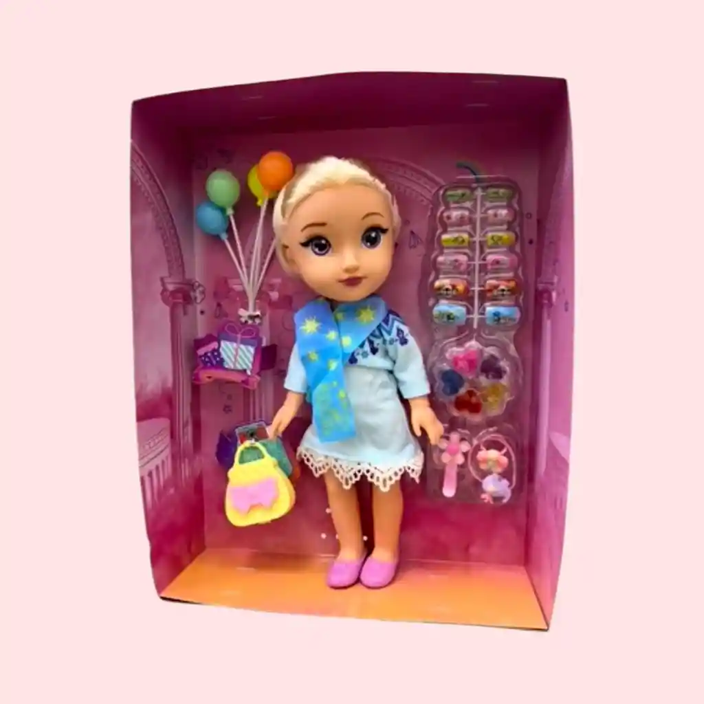 Muñeca Juguete Lucky Girl Luz Y Sonido, Accesorios De Belleza