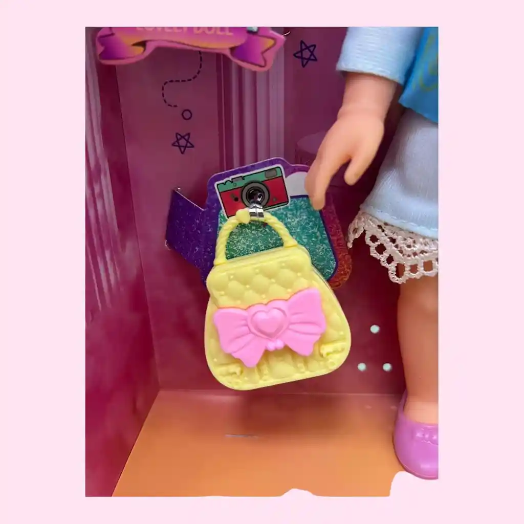 Muñeca Juguete Lucky Girl Luz Y Sonido, Accesorios De Belleza