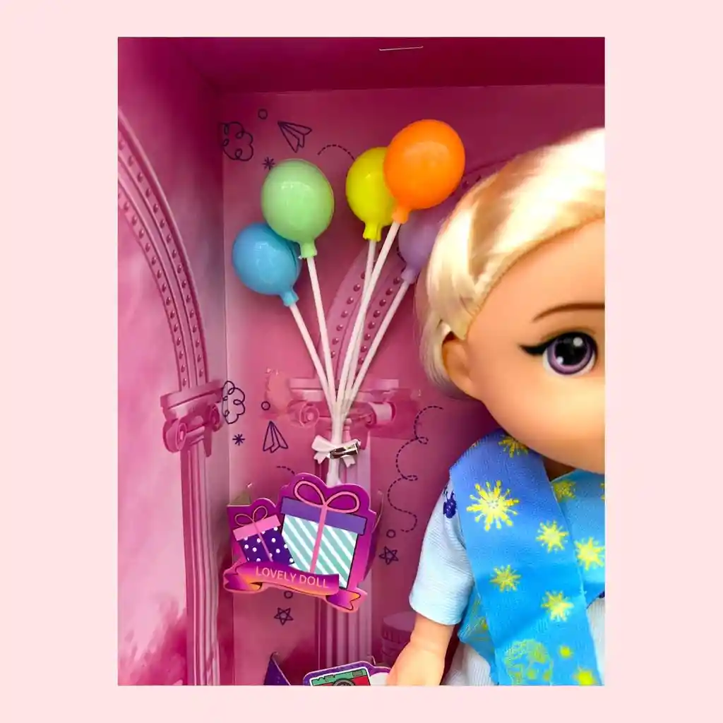Muñeca Juguete Lucky Girl Luz Y Sonido, Accesorios De Belleza