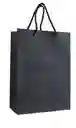 Bolsa De Regalo Mediana 30x25 Cm – Cartulina Mate Plateada O Negra