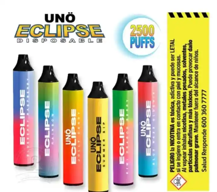 Vape Vapeador Uno Eclipse 2.500 Puff