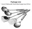 Juego De 6 Utensilios De Cocina En Acero Inoxidable