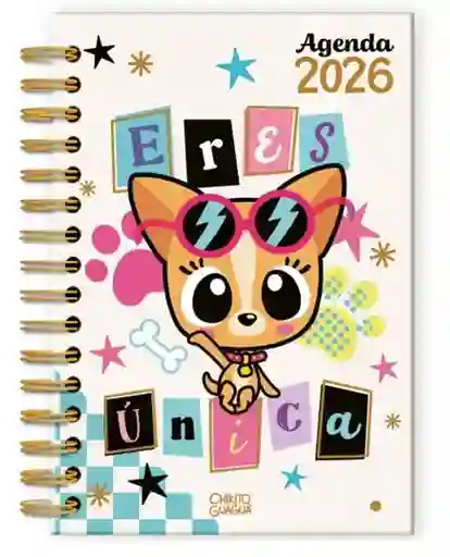 Agenda Argollada Diaria 2026 Chikito Guagua