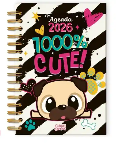 Agenda Argollada Diaria 2026 Chikito Guagua