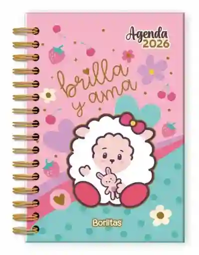 Agenda Argollada Diaria 2026 Borlitas