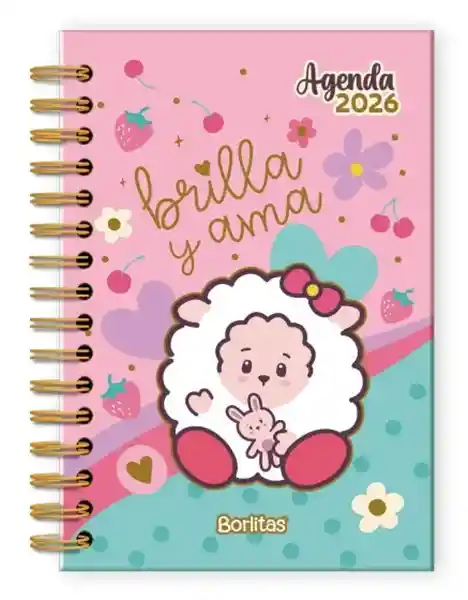 Agenda Argollada Diaria 2026 Borlitas