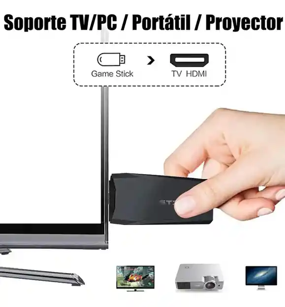 Game Stick 4k M8 64gb Caja Verde