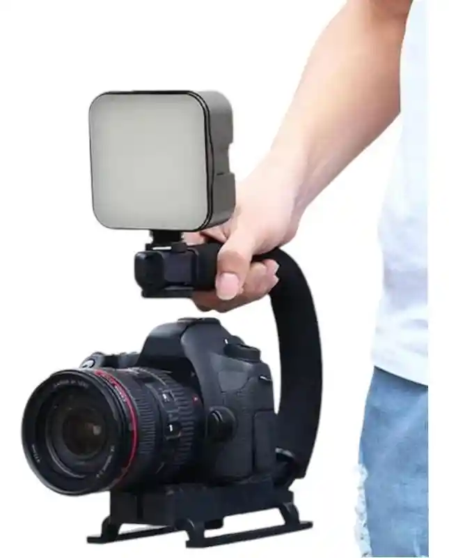 Estabilizador Celular Cámara Video Luz Micrófono Soporte