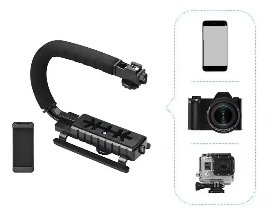 Estabilizador Celular Cámara Video Luz Micrófono Soporte