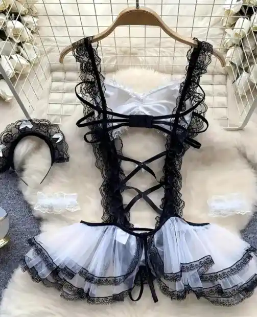 Disfraz Sexy De Criada Talla Unica