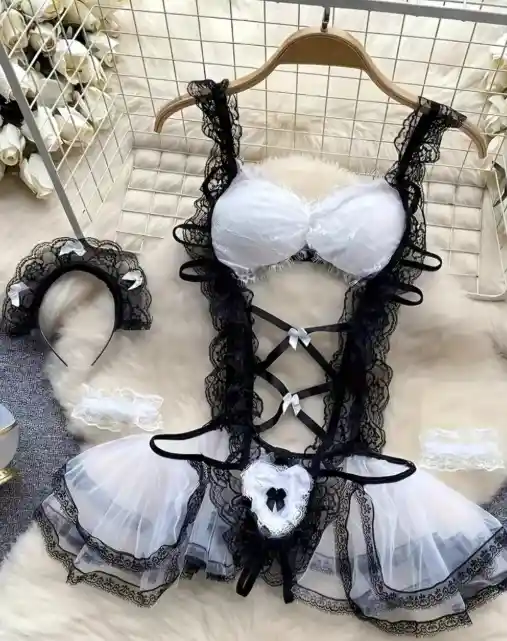 Disfraz Sexy De Criada Talla Unica