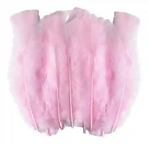 Plumas Sintéticas Decorativas Color Rosado Paquete X20 Unidades