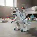 Dinosaurio Blanco Movimiento Y Luz / Lanzador Dardos.