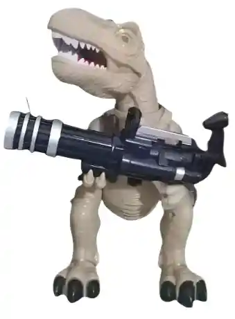Dinosaurio A Control Remoto Que Dispara Y Camina.