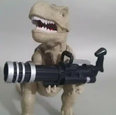 Dinosaurio A Control Remoto Que Dispara Y Camina.