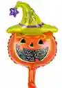 Globo Metalizado Calabaza 80cm Decoracion De Halloween