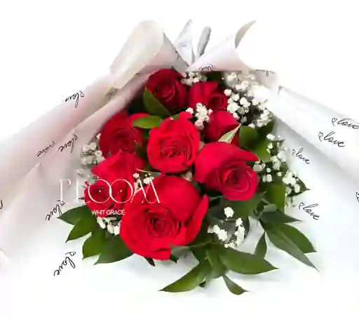 Flores Rosas Rojas X6
