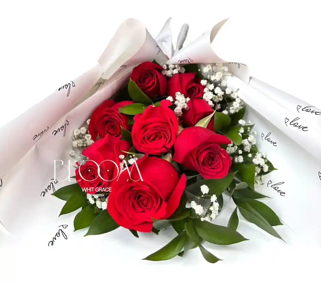 Flores Rosas Rojas X6