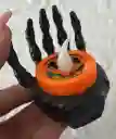Vela O Veladora Mano Halloween Negra